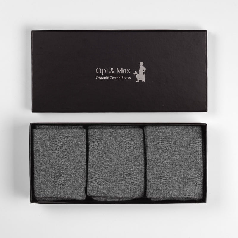 3 Paar Baumwollsocken GOTS-zertifiziert, 98 % Bio-Baumwolle fΓΌr MΓ€nner und Frauen
