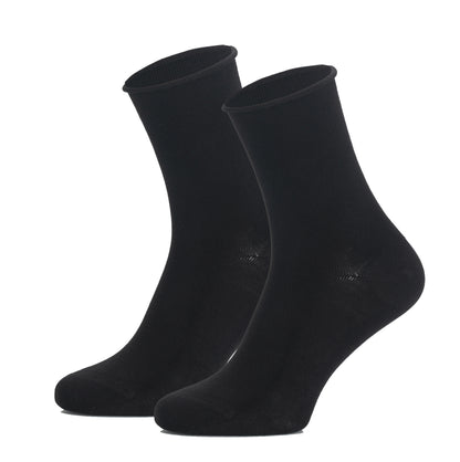 209 Roll Top Socks - Black