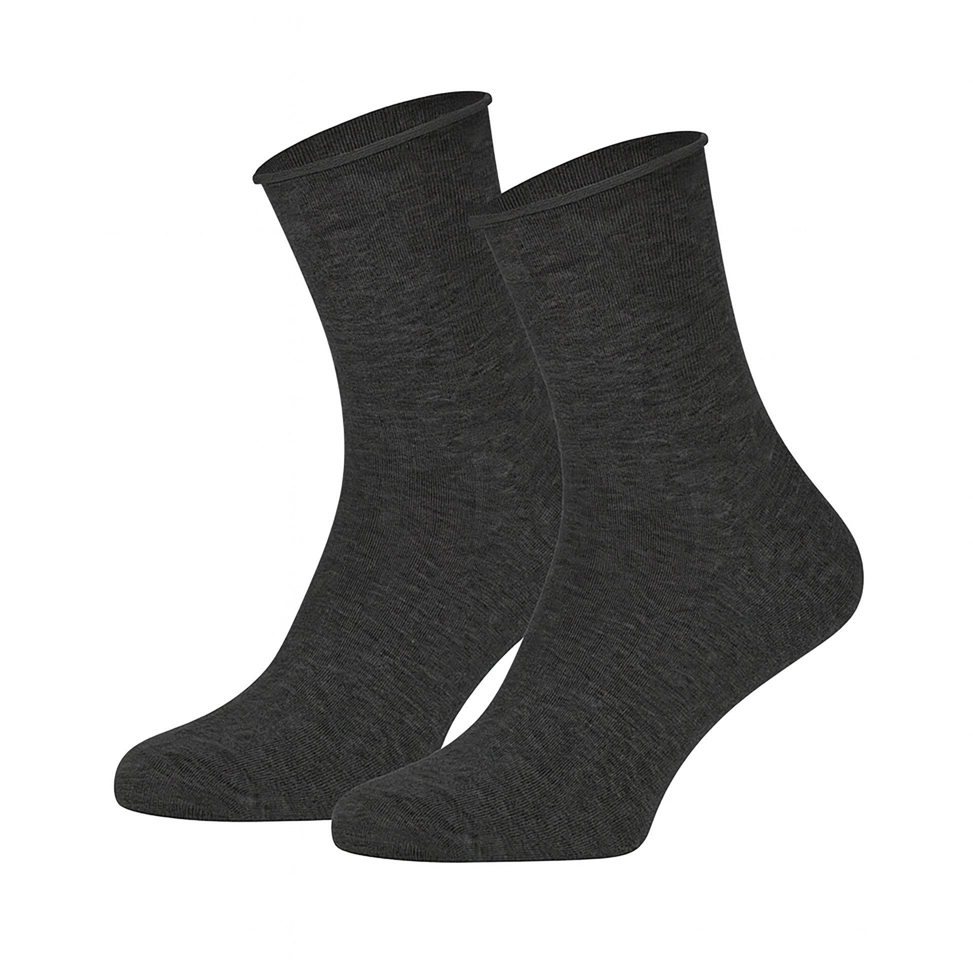 209 Roll Top Socks - Charcoal