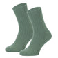 405 Ribbed Organic Wool Socks - Green