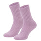 405 Ribbed Organic Wool Socks - Purple