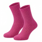 405 Ribbed Organic Wool Socks - Fuchsia