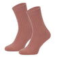 405 Ribbed Organic Wool Socks - Rust