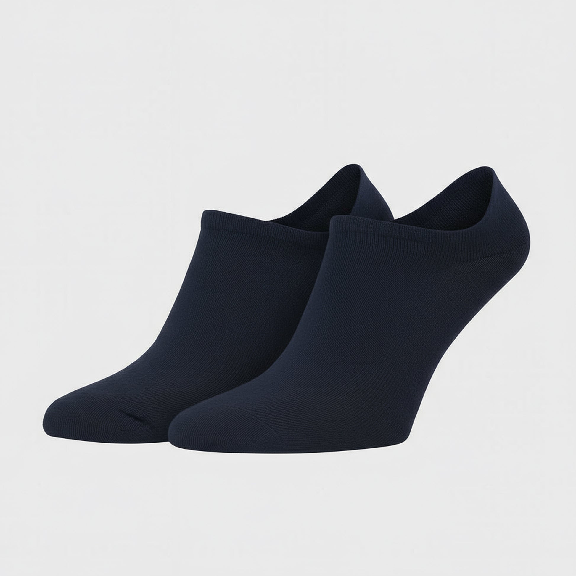 616  Unisex 3-Pack Organic Cotton Sneaker Socks - Navy Blue