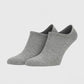 616  Unisex 3-Pack Organic Cotton Sneaker Socks - Gray Melange