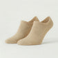 616  Unisex 3-Pack Organic Cotton Sneaker Socks - Beige