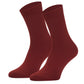 650 Soft Bamboo Socks - Burgundy