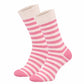 820 Wide Stripe Socks - Pink