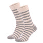 820 Wide Stripe Socks - Gray Melange