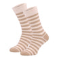 820 Wide Stripe Socks - Beige