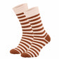 820 Wide Stripe Socks - Brown