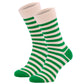 820 Wide Stripe Socks - Green
