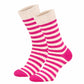 820 Wide Stripe Socks - Fuchsia