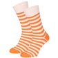 820 Wide Stripe Socks - Orange