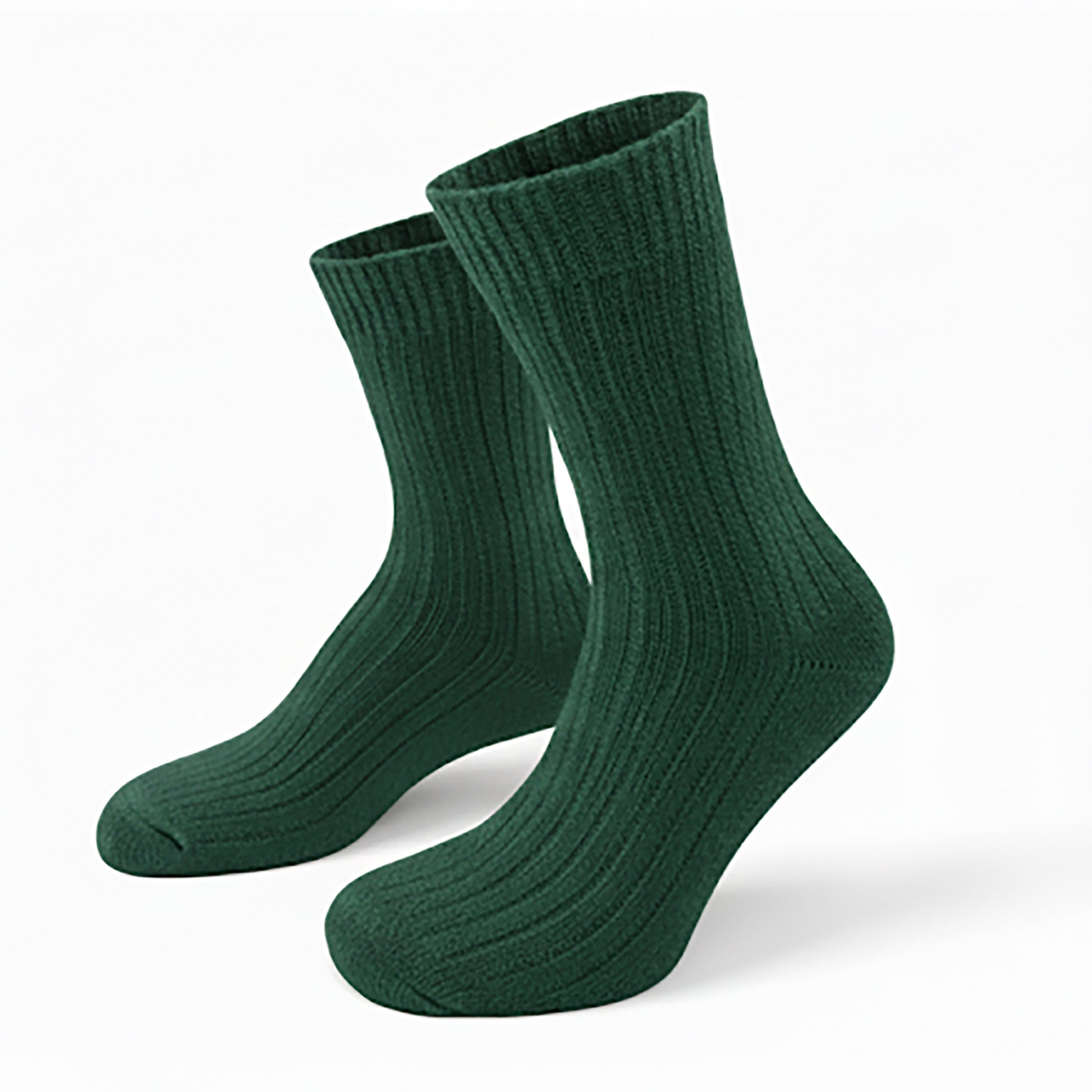 406  Baumwolle (Bio) mit Rillen Socken - Khaki Green