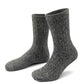 406  Baumwolle (Bio) mit Rillen Socken - Black