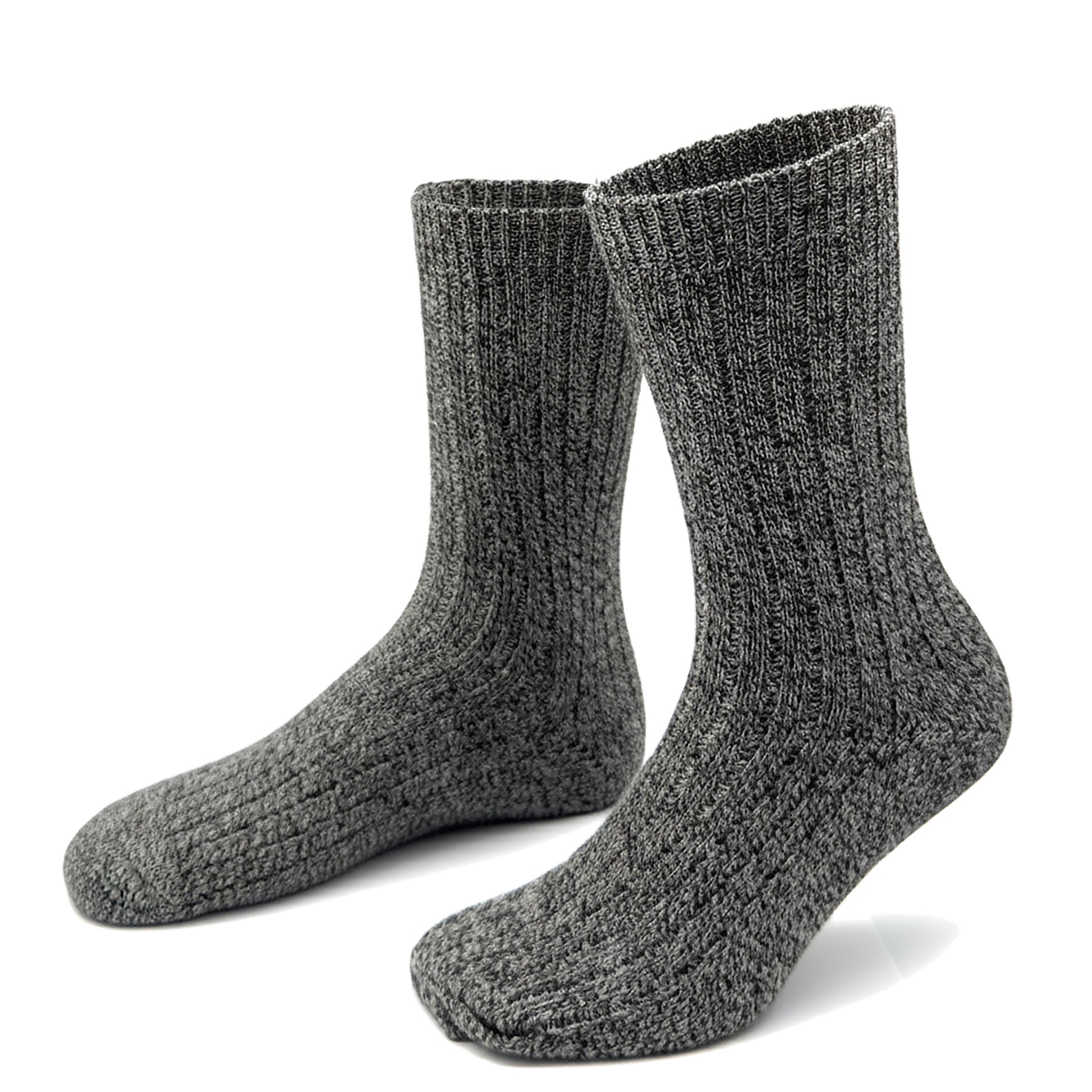 406  Baumwolle (Bio) mit Rillen Socken - Black