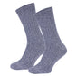 406  Baumwolle (Bio) mit Rillen Socken - Navy Blue