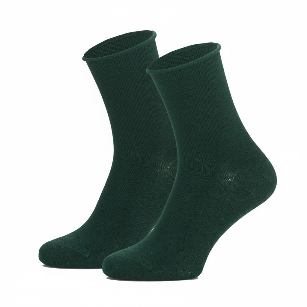 Socken Fuer Herren Damen 3 oder 12 Paar Diabetikersocken ohne Gummi – Rollrand Socken aus 98% Bio-Baumwolle, GOTS-zertifiziert – Bequeme, atmungsaktive Baumwollsocken für Damen & Herren