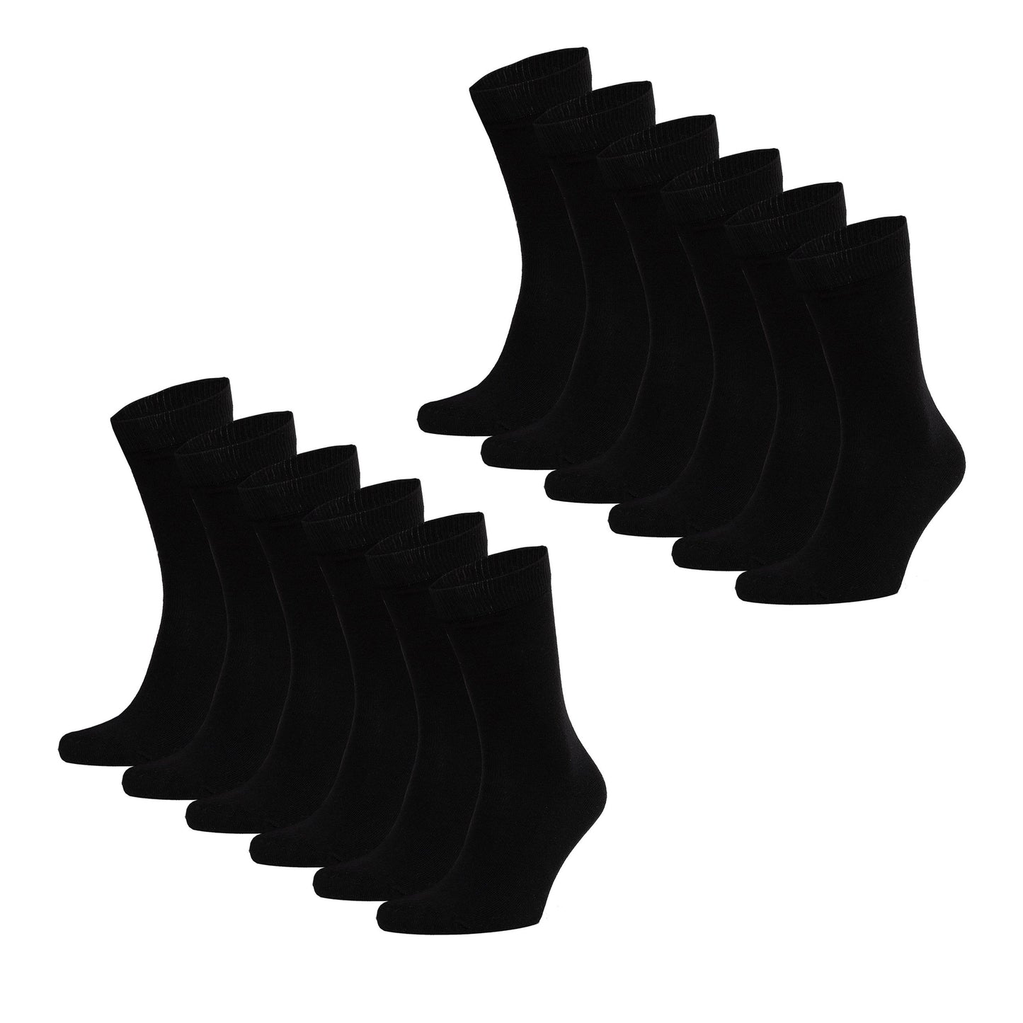Socken Fuer Herren 12 Paar Bio-Baumwollsocken (98%) GOTS-zertifiziert Opi & Max