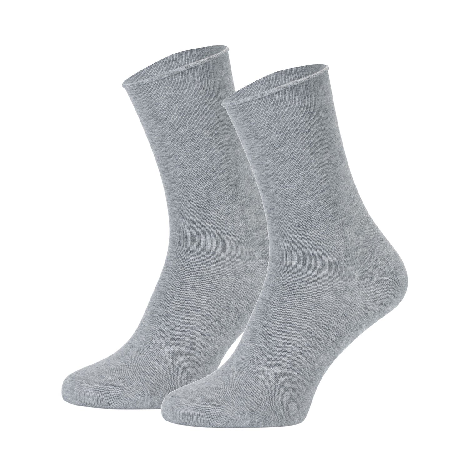 Socken Fuer Herren Damen 3 oder 12 Paar Diabetikersocken ohne Gummi – Rollrand Socken aus 98% Bio-Baumwolle, GOTS-zertifiziert – Bequeme, atmungsaktive Baumwollsocken für Damen & Herren
