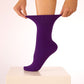 Socken Fuer Herren Damen 3 oder 12 Paar Diabetikersocken ohne Gummi – Rollrand Socken aus 98% Bio-Baumwolle, GOTS-zertifiziert – Bequeme, atmungsaktive Baumwollsocken für Damen & Herren