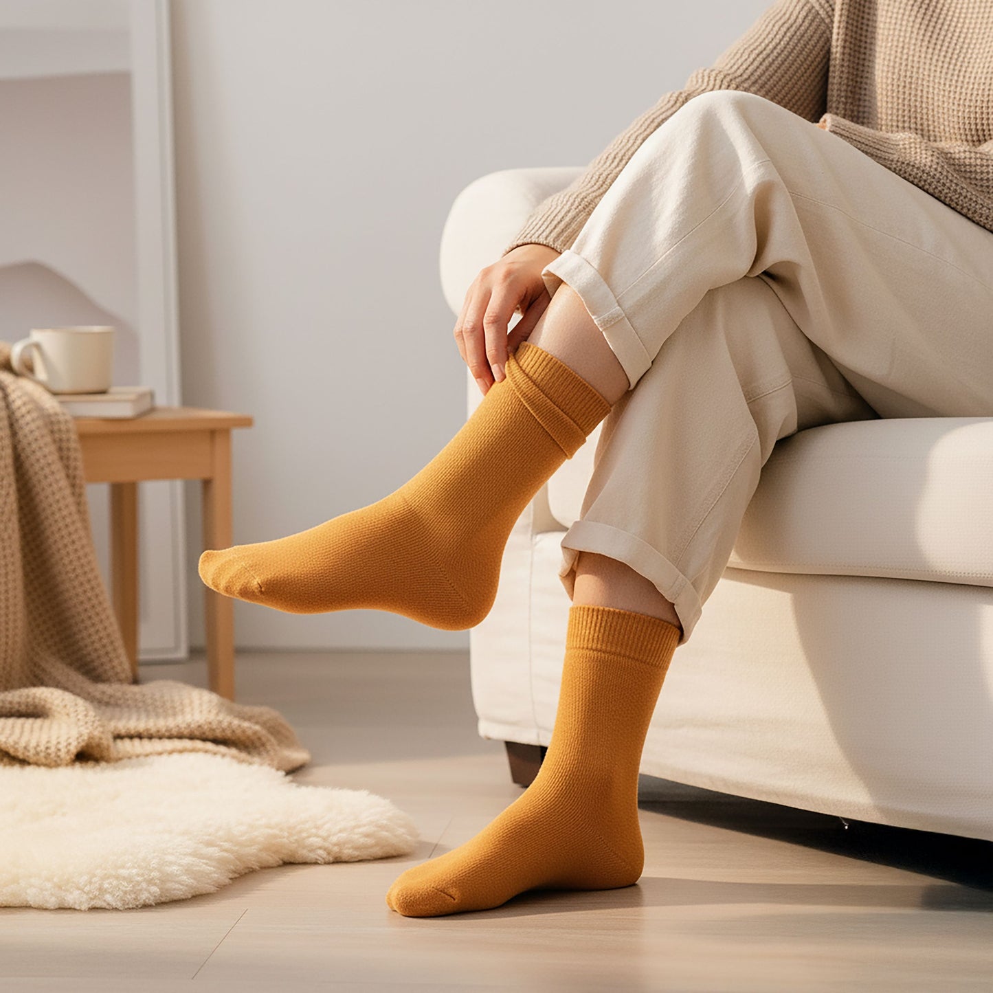 Socken Fuer Damen Herren 3 oder 12 Paar Bio-Baumwolle Frottee Socken – GOTS-zertifizierte Baumwollsocken, 90% Bio-Baumwolle, Unisex für Männer & Frauen – Bequeme, Strapazierfähige Alltagssocken