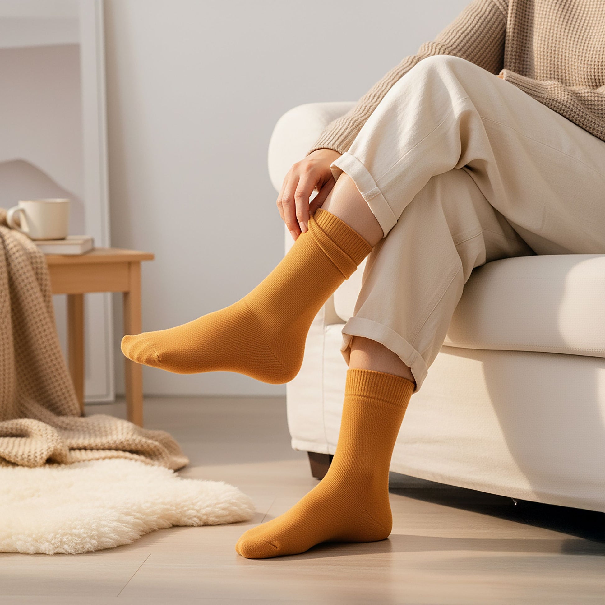 Socken Fuer Damen Herren 3 oder 12 Paar Bio-Baumwolle Frottee Socken – GOTS-zertifizierte Baumwollsocken, 90% Bio-Baumwolle, Unisex für Männer & Frauen – Bequeme, Strapazierfähige Alltagssocken