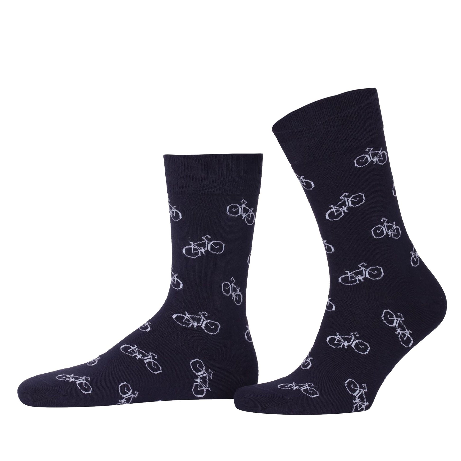 3 Paar Fahrradmuster Socken aus Bio-Baumwolle (90% GOTS-zertifiziert) Opi & Max