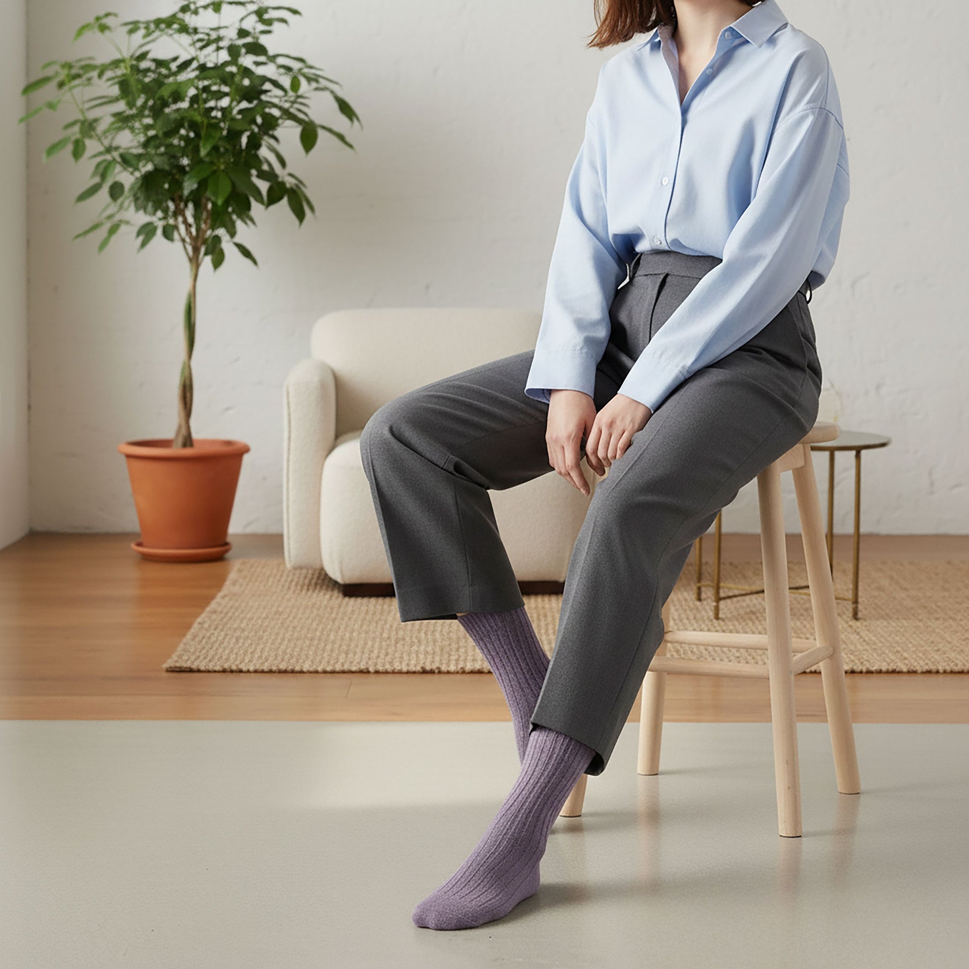 3 Paar Norweger Rillen Socken – 90% Bio-Baumwolle, GOTS-zertifiziert, Bequem & Strapazierfähig – Unisex Socken für Alltag & Freizeit Opi & Max