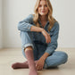 3 Paar Norweger Rillen Socken – 90% Bio-Baumwolle, GOTS-zertifiziert, Bequem & Strapazierfähig – Unisex Socken für Alltag & Freizeit Opi & Max