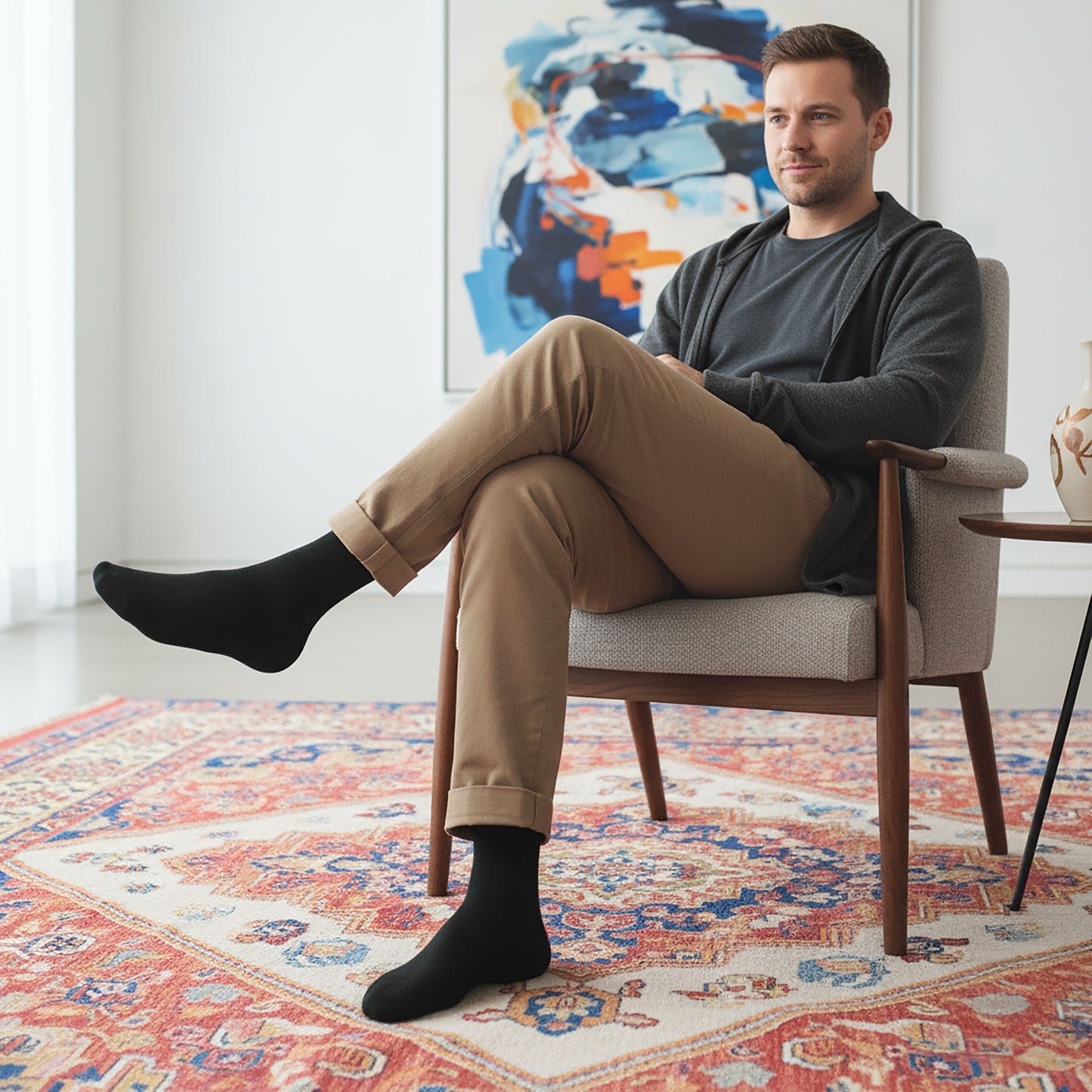 3 Paar Baumwollsocken GOTS-zertifiziert, 98 % Bio-Baumwolle für Männer und Frauen