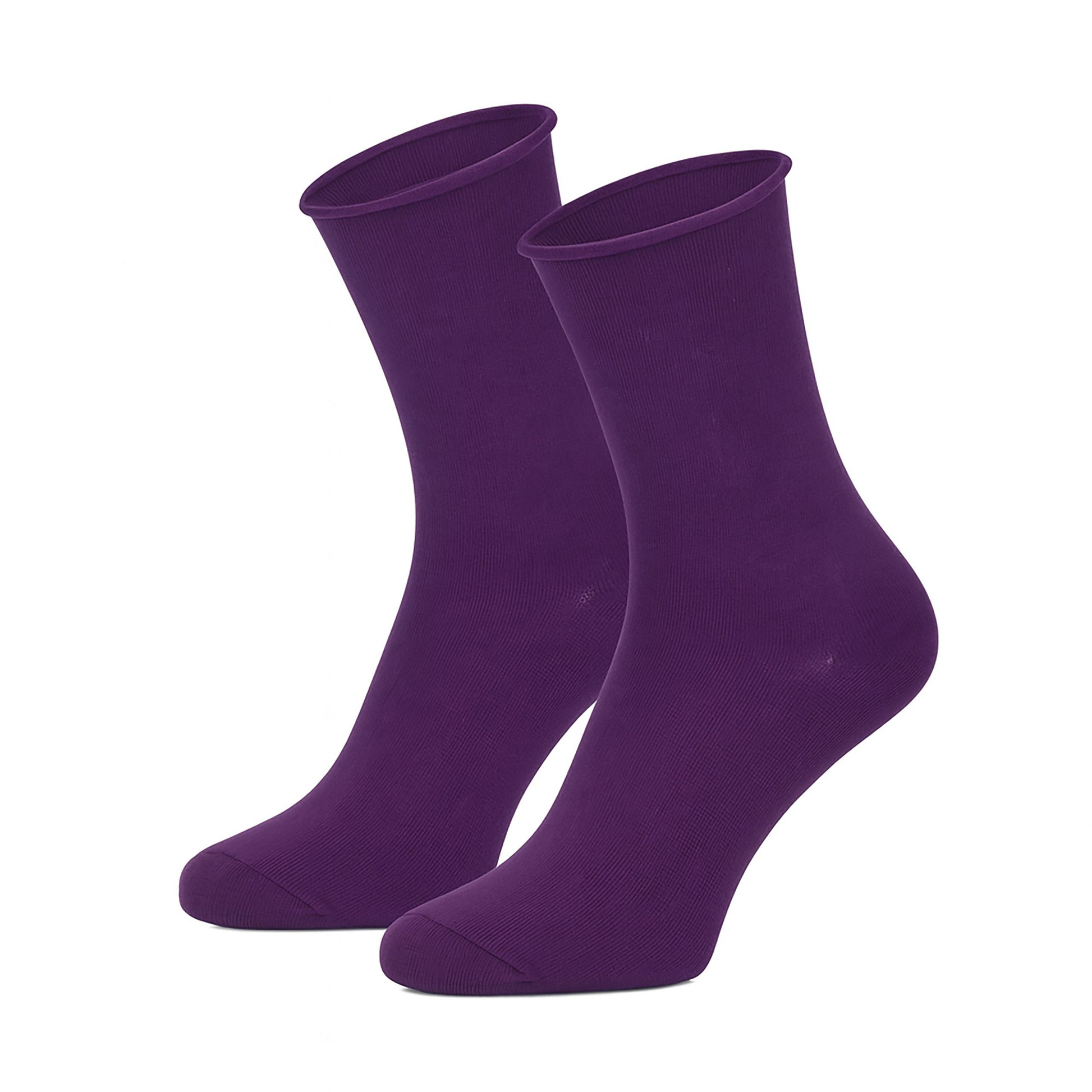 Socken Fuer Herren Damen 3 oder 12 Paar Diabetikersocken ohne Gummi – Rollrand Socken aus 98% Bio-Baumwolle, GOTS-zertifiziert – Bequeme, atmungsaktive Baumwollsocken für Damen & Herren